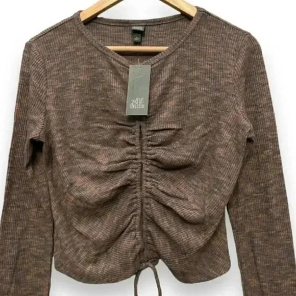 Wild  Fable Lace-Up Knit Top - Picture 7 of 7